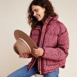 Anthropologie Numph Lillie Quilted Puffer Jacket • Large